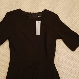 Lulus Half Sleeve Sheath Dress Black Extra Small NWT